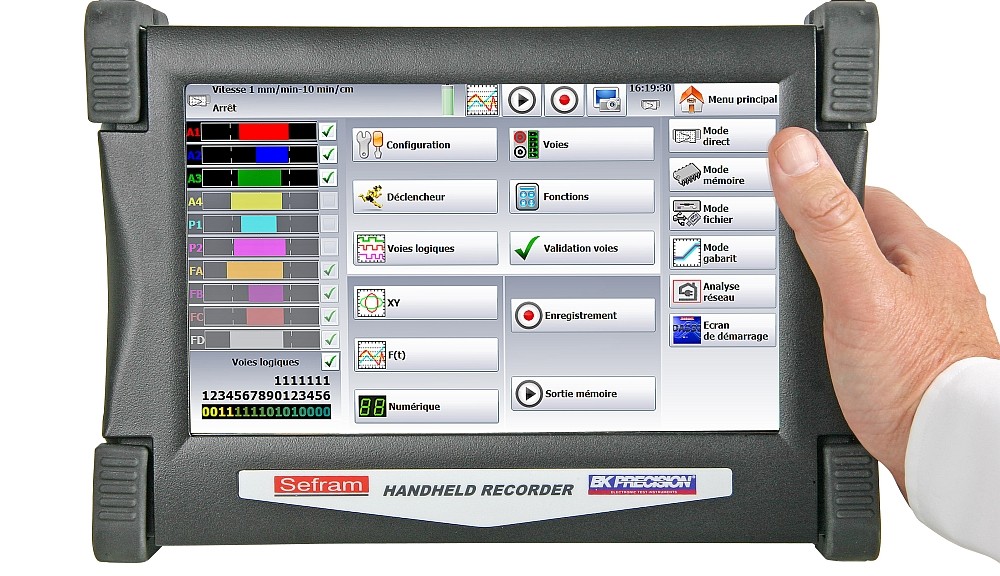 Enregisteur portable DAS50 de Sefram.