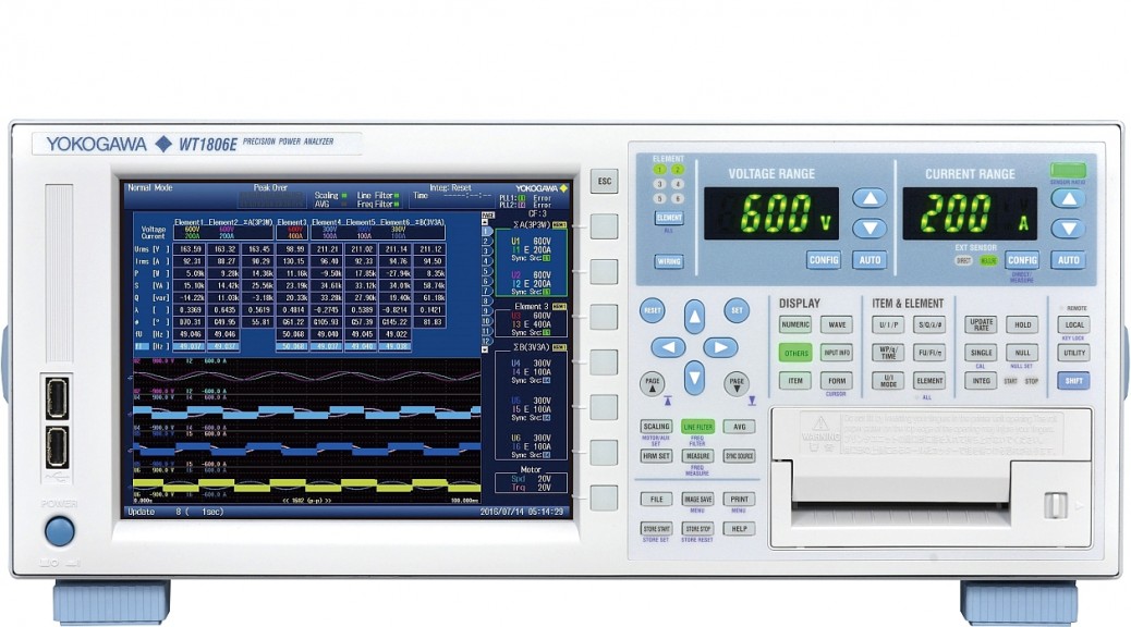 Analyseur de puissance WT1800E de Yokogawa