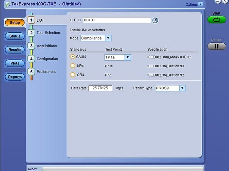 Solutions de Tektronix pour test et validation automatiques des interfaces électriques selon les spécifications IEEE 802.3bm et 802.3bj