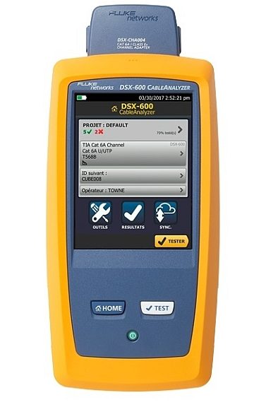 Certificateur de liaisons cuivre DSX-600 CableAnalyzer de Fluke Networks