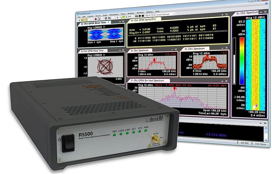 Analyseur de spectre ThinkRF R5500 exploitable avec le logiciel Keysight 89600 VSA