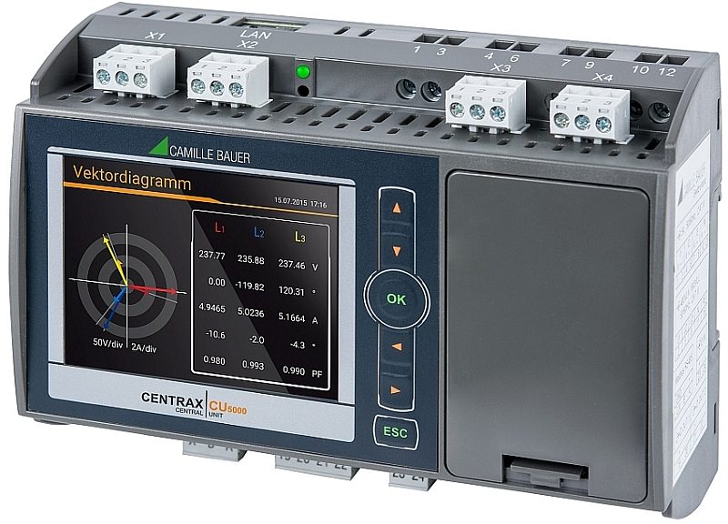 Centrale de contrôle de la qualité électrique Centrax CU5000 de Camille Bauer Metrawatt