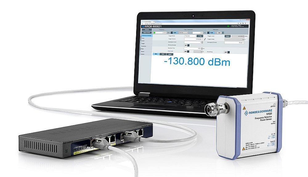 Sonde de puissance sélective en fréquence R&S NRQ6 de Rohde & Schwarz.