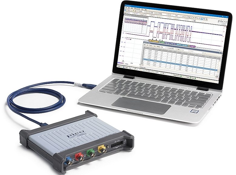 Gamme de modules oscilloscopes FlexRes et MSO de la série PicoScope 5000D de Pico Technology.