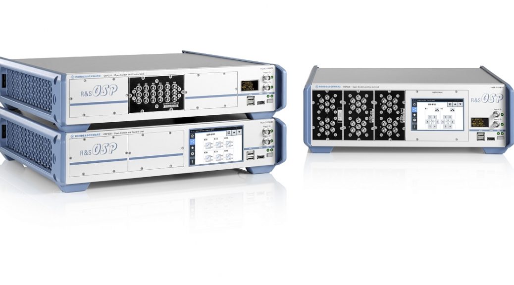 Unités de commutations R&S OSP220/230/320 de Rohde & Schwarz.