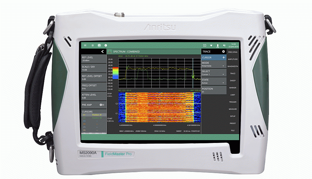 Analyseurs de spectre portable Field Master Pro MS2090A d’Anritsu.