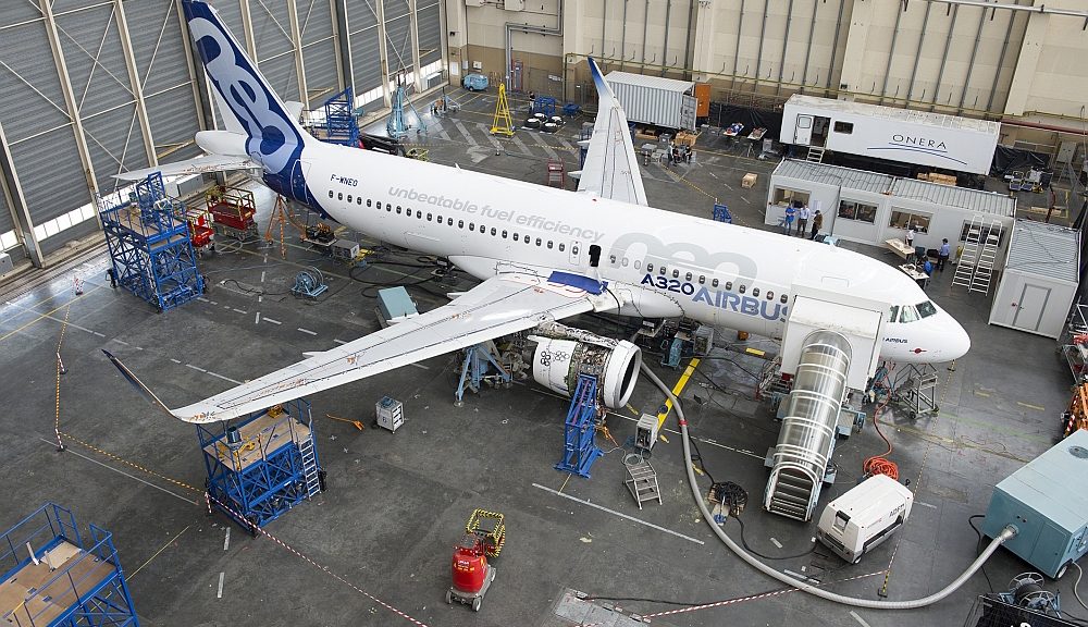 Test par l'Onera d'Airbus A320 NEO