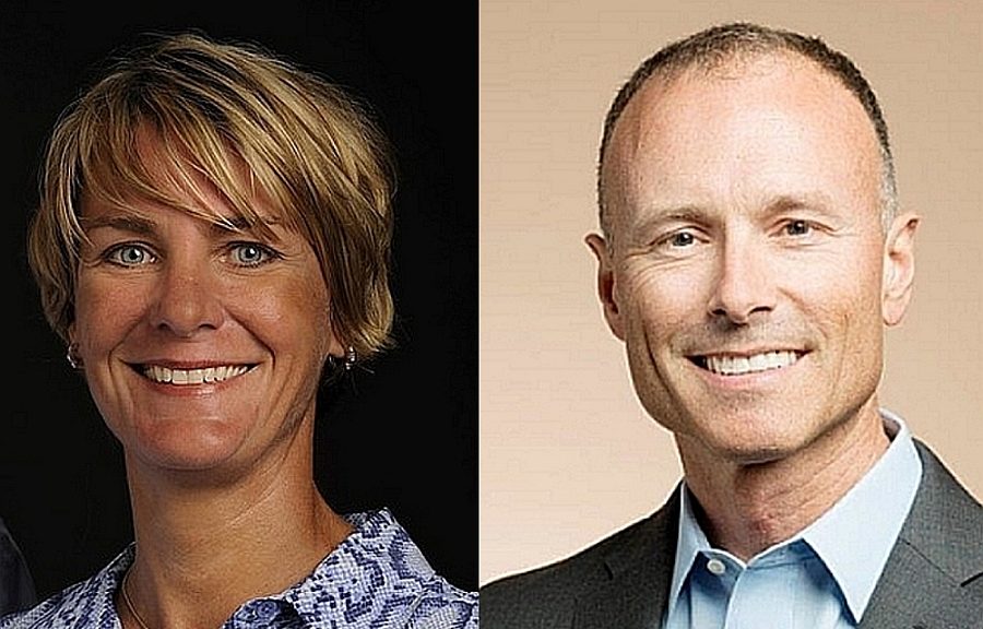 Tami Newcombe de Tektronix (à gauche) et Marc Tremblay de Fluke.