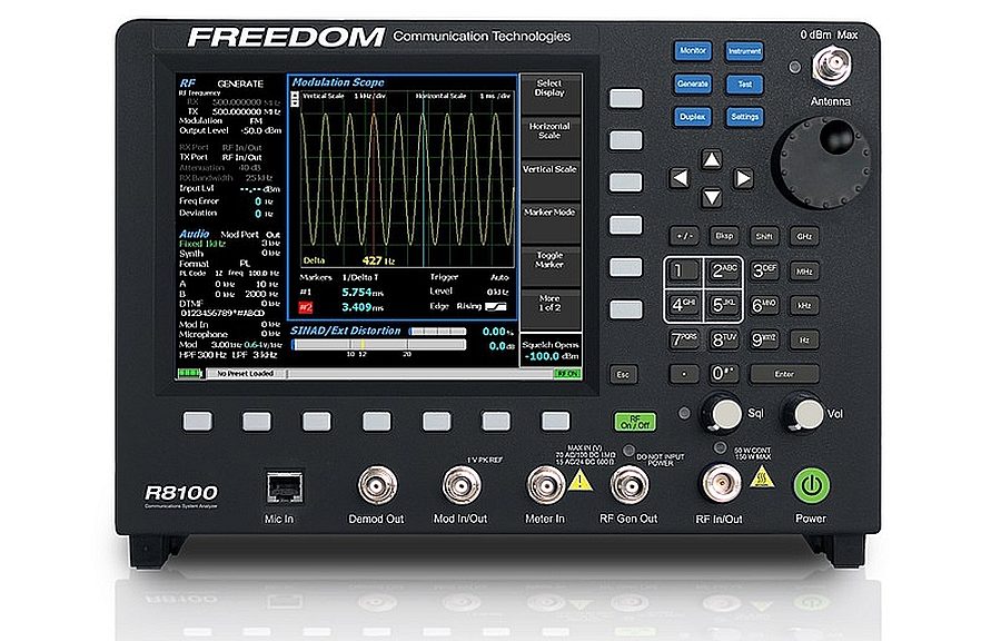 Analyseur de communication LMR R8100 de Freedom Communication Technologies (FCT).