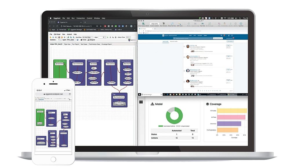 Plateforme d'automatisation de tests logiciels d’Eggplant