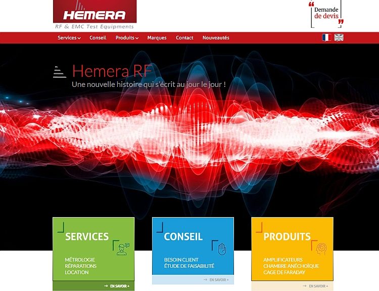 Site Internet de Hemera RF