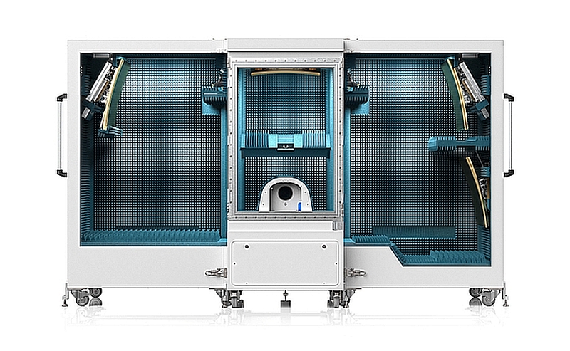 Enceinte de test OTA de la gamme R&S ATS1800M de Rohde & Schwarz.
