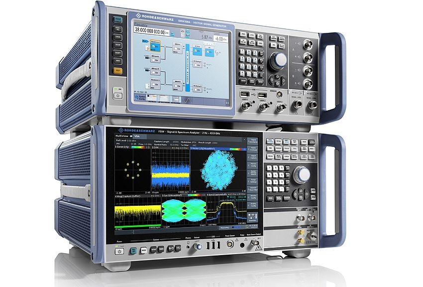 Générateur de signaux vectoriels R&S SMW200A et analyseur de signaux R&S FSW de Rohde & Schwarz