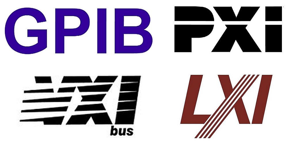 Logos GPIB, VXI, PXI et LXI.