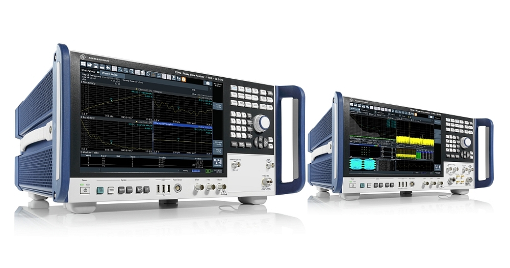analyseurs de bruit de phase et testeurs de VCO R&S FSPN et R&S FSWP de Rohde & Schwarz.