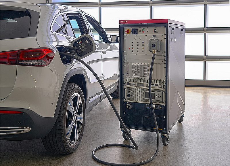 Vector Charging Test System (vCTs) pour recharge de batterie automobile.
