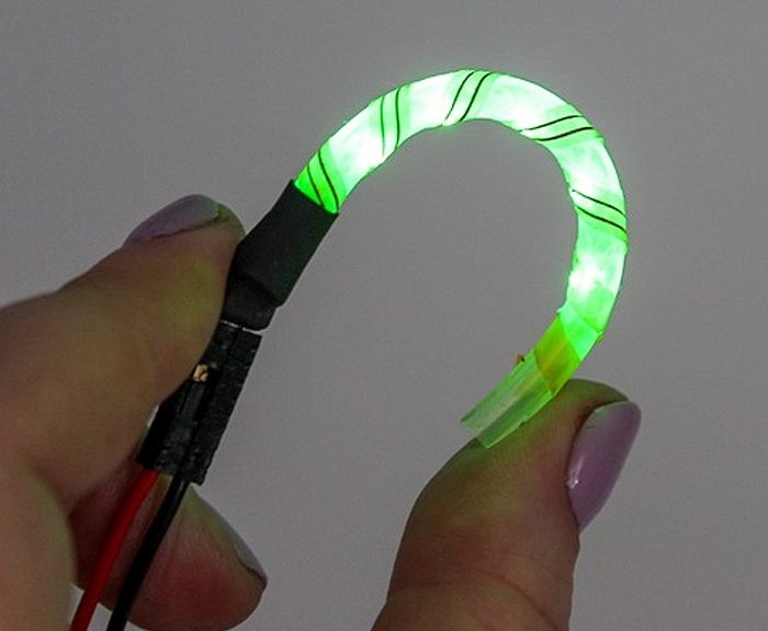 ruban électronique extensible en 3D