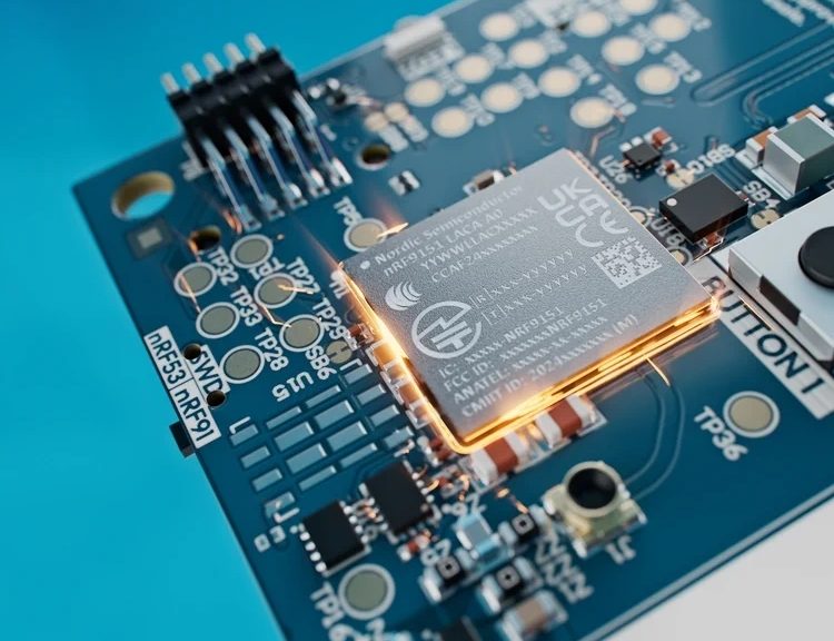 Thingy:91 X, la plateforme de prototypage d’applications IoT cellulaires de Nordic Semicondutor.