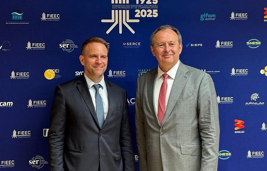 Marc Ferracci et Laurent Tardif de la FIEEC