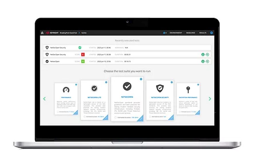 Solution BreakingPoint QuickTest de Keysight