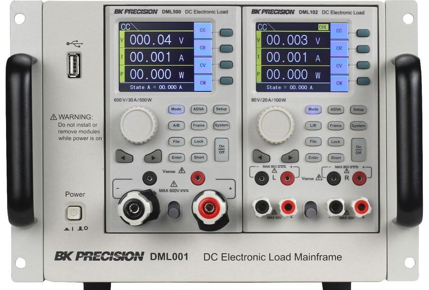 système modulaire de charge électronique CC de la série DML de B&K Precision