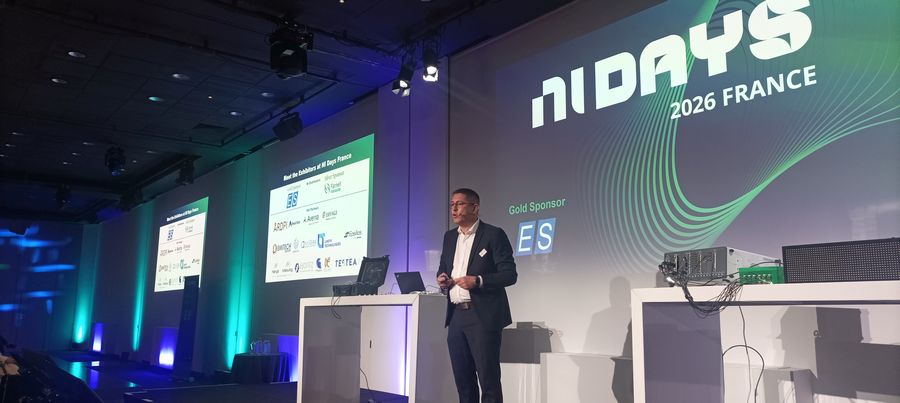 Benjamin Mavel de NI Emerson au Keynote des NI Days 2026