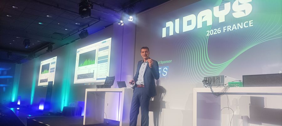 René Nuessgen de NI Emerson au Keynote des NI Days 2026