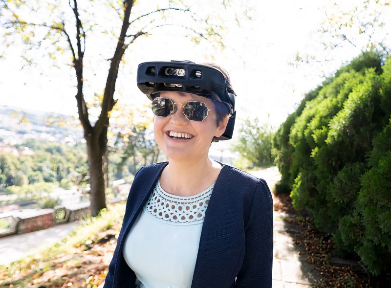 Lunettes électroniques intelligentes pour non-voyants de .lumen